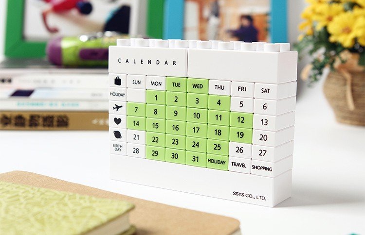 DIY Building Blocks Calendar